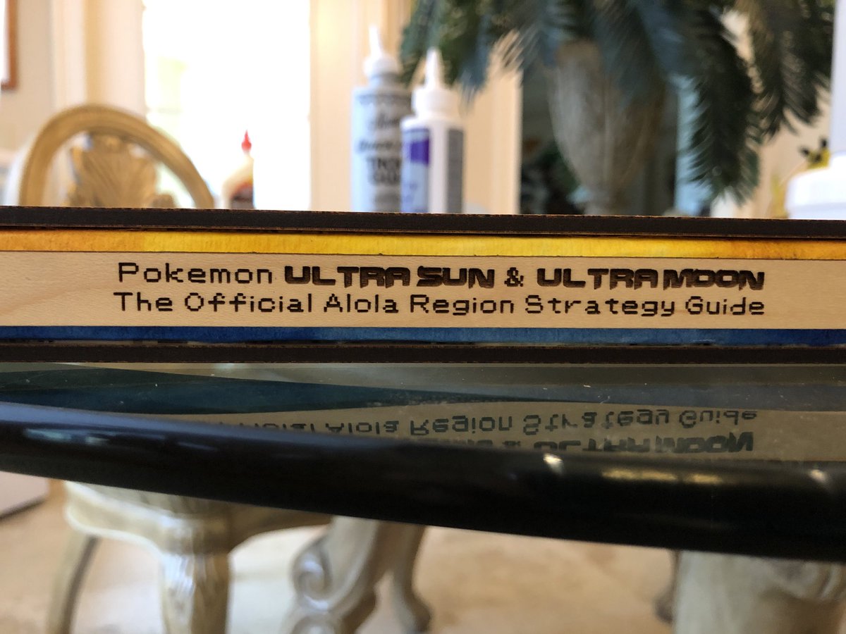 karpatite's tweet image. Got tired of the cover curling, so it was time to use lasers to fix #WhatMadeThis #glowforge #pokemon