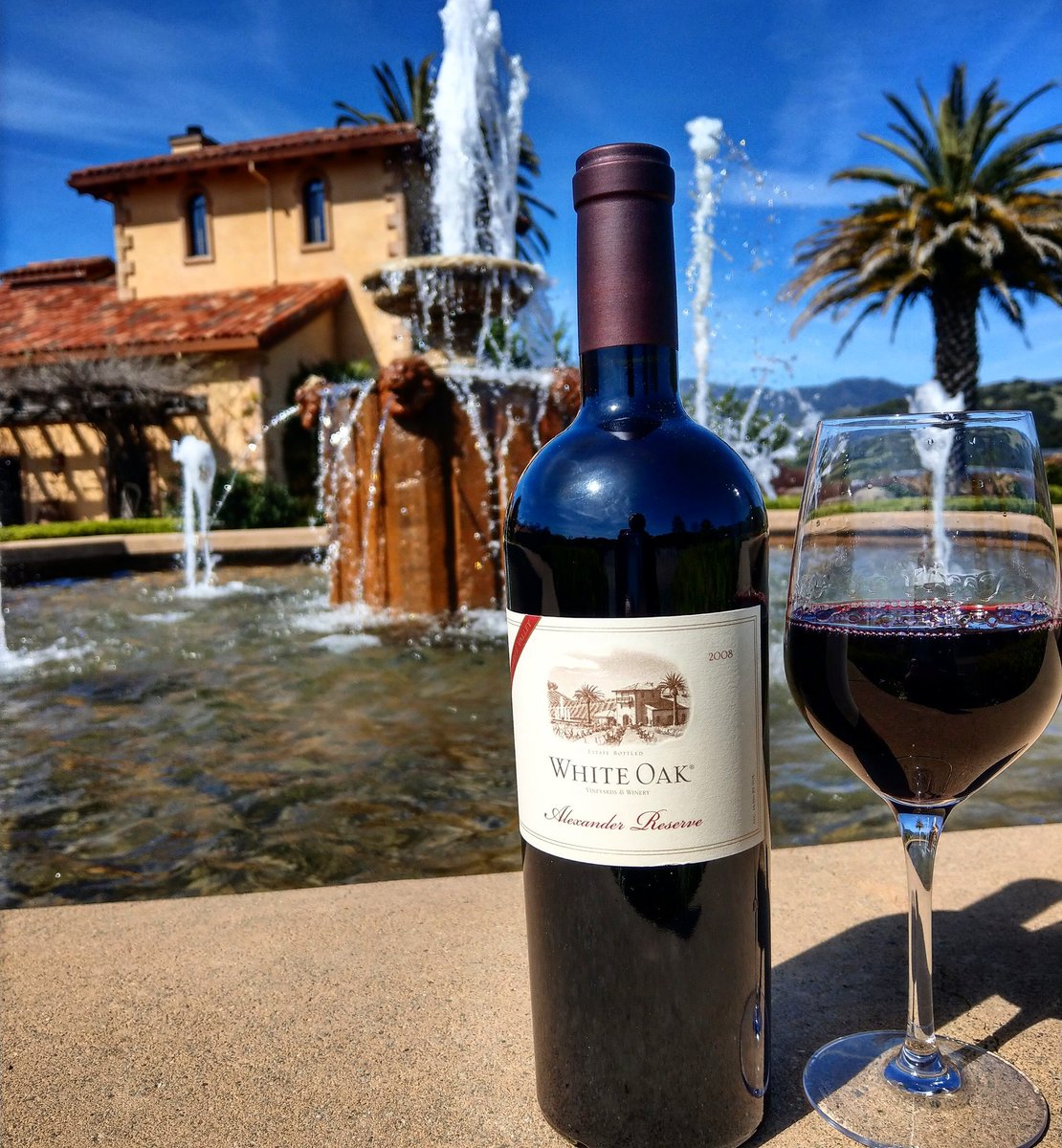 Well hey there sunshine, mighty nice to see you playing out here in Alexander Valley.  Cheers to sunshine and blue skies!