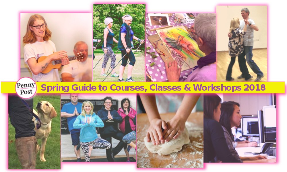 Something for everyone in our Spring Guide to Local Course, Classes &amp; Workshops including: art, craft, sport, languages, cookery, yoga, martial arts, mindfulness, tennis, drama, dog training - and of course super hero first aid &amp; mermaid classes for kids!
bit.ly/2GtYh39