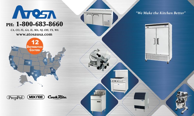 AtosaUSA's tweet photo. Atosa #CateringEquipment #CommercialKitchen #Refrigeration #GasEquipment #Smallware #Sinks #Tables #Chafers #FoodPreparationEquipment #IceMakers https://t.co/HAkk4m8lXQ https://t.co/Nz1muopMDM