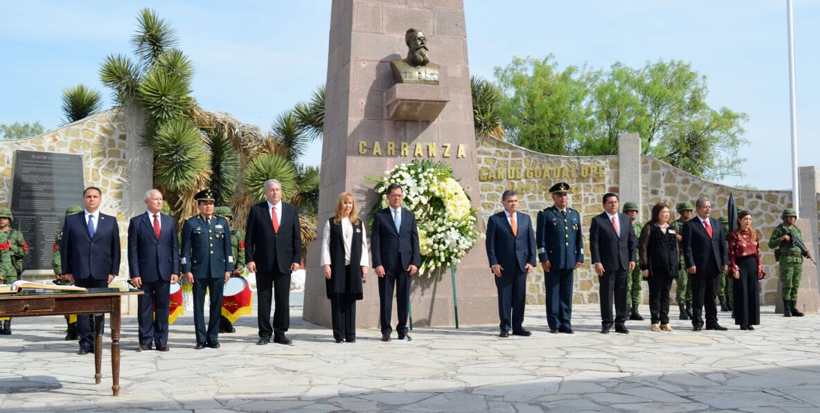 luciaazucena's tweet photo. Acompaño al Gobernador @mrikelme en la Hacienda de Gpe donde conmemoramos el 105Aniv de Firma del Plan de Guadalupe, donde se desconoce al gobierno de V. Huerta y se crea el Ejército Constitucionalista al mando de Venustiano Carranza. #FuerteCoahuilaEs https://t.co/GDw9YPdTCu