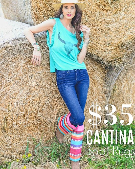 BootRugs's tweet image. Hurry over to bootrugs.com! The Cantina Boot Rugs are only $35 for a limited time!!! #bootrugs #bootcovers #spring #western
