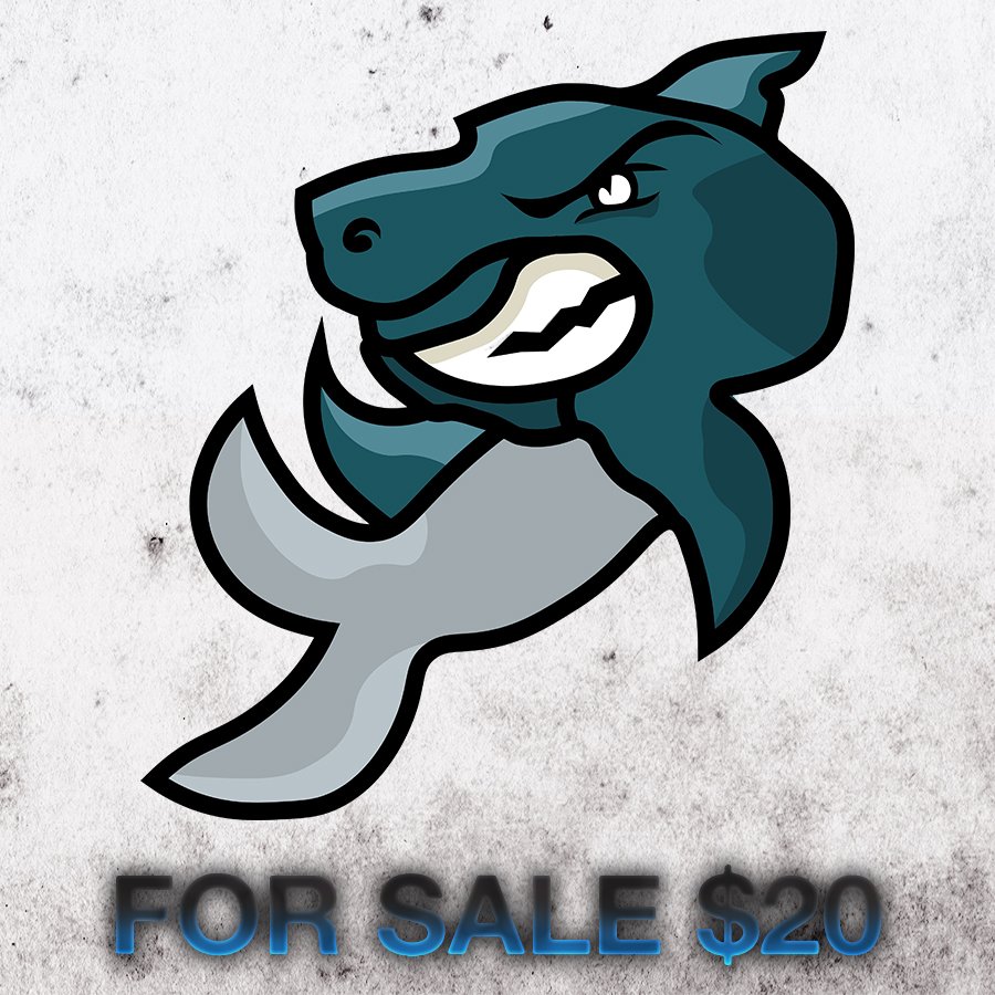 ReaperFlawless's tweet image. NEW LOGOS ON SALE , DM ME IF INTERESTED ! #sharkmascot #sharklogo #sharkdesign #mascot #logo #designs #logodesign