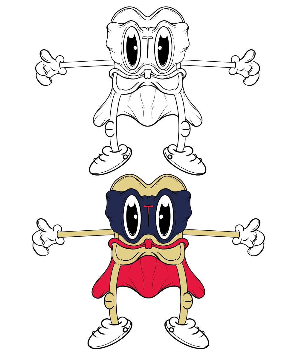 mrsnoooze's tweet photo. Drawing for my study 🧐
It’s the Super-Toastman, he have to rescues his wife the lovely butter ☝️
#snooozeclothing #mrsnoooze #art #illustration #artist #charcterdesign #gamedesign #digitalart #study #supertoastman #lovelybutter #butter #lovely #superhero #partone https://t.co/onoVr5cc9k
