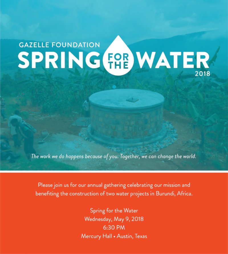 Tickets for this year's Spring for the Water are on sale now – proceeds from the event will help villages with more than 5,100 people! For more: bit.ly/2I3EpkE