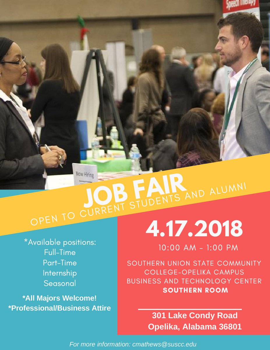 Don't miss this exciting opportunity to network with potential employers on April 17th.