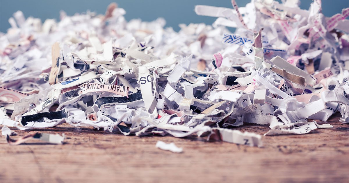 Everence's tweet photo. Getting rid of those super old personal documents? Don’t risk #identitytheft by putting them in the trash. Instead, use a shredding service or a crosscut shredder at home. #FinancialSpringCleaning https://t.co/dV4MuAUCRt