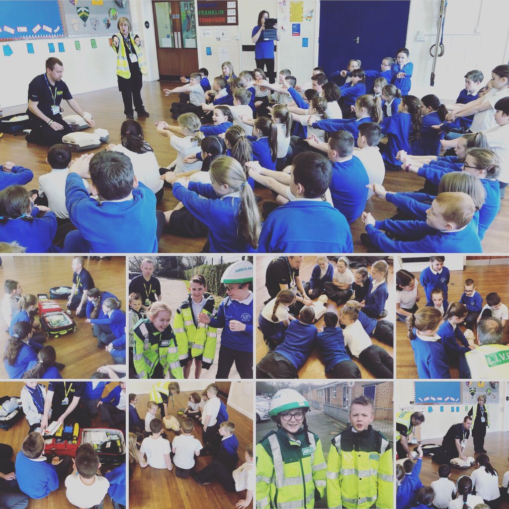 Mel_Standbrook's tweet photo. I am #soproud to be linked with @SpilsbyPrimary 75 children in #yr6 #yr5 are trained after they chose to raise money to buy a #defib for their local #community after learning about the #bloodheart @Cornerstonesedu project #pupilssavinglives #teamlincs Thank you @liveshq 😊🚑👍🏼 https://t.co/ov3Uva1JEB