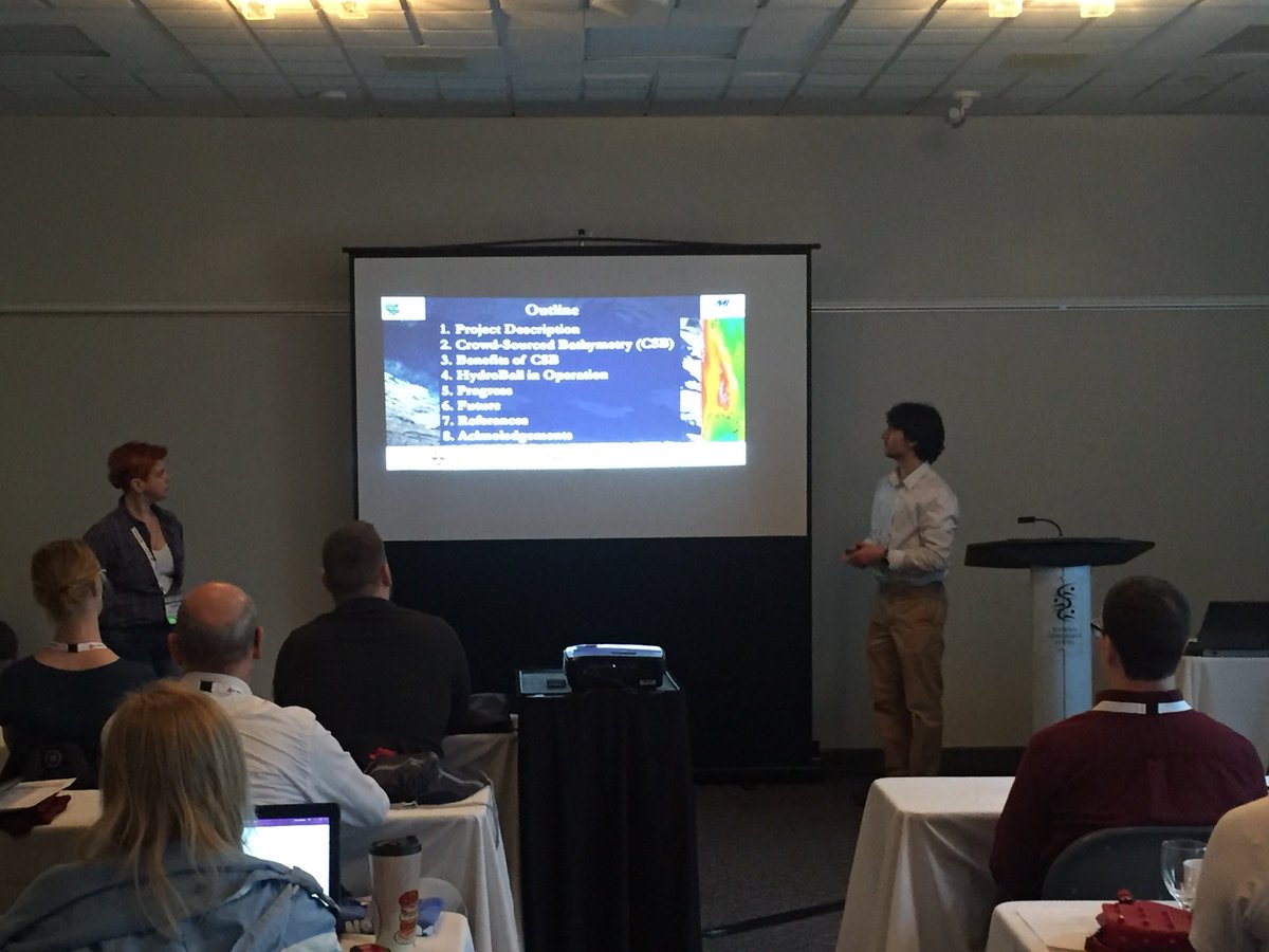 ShellyLeighton's tweet photo. It’s @marineinstitute ‘s turn to present! #chcnsc2018 #COMREN https://t.co/rpFtVJ9pG2
