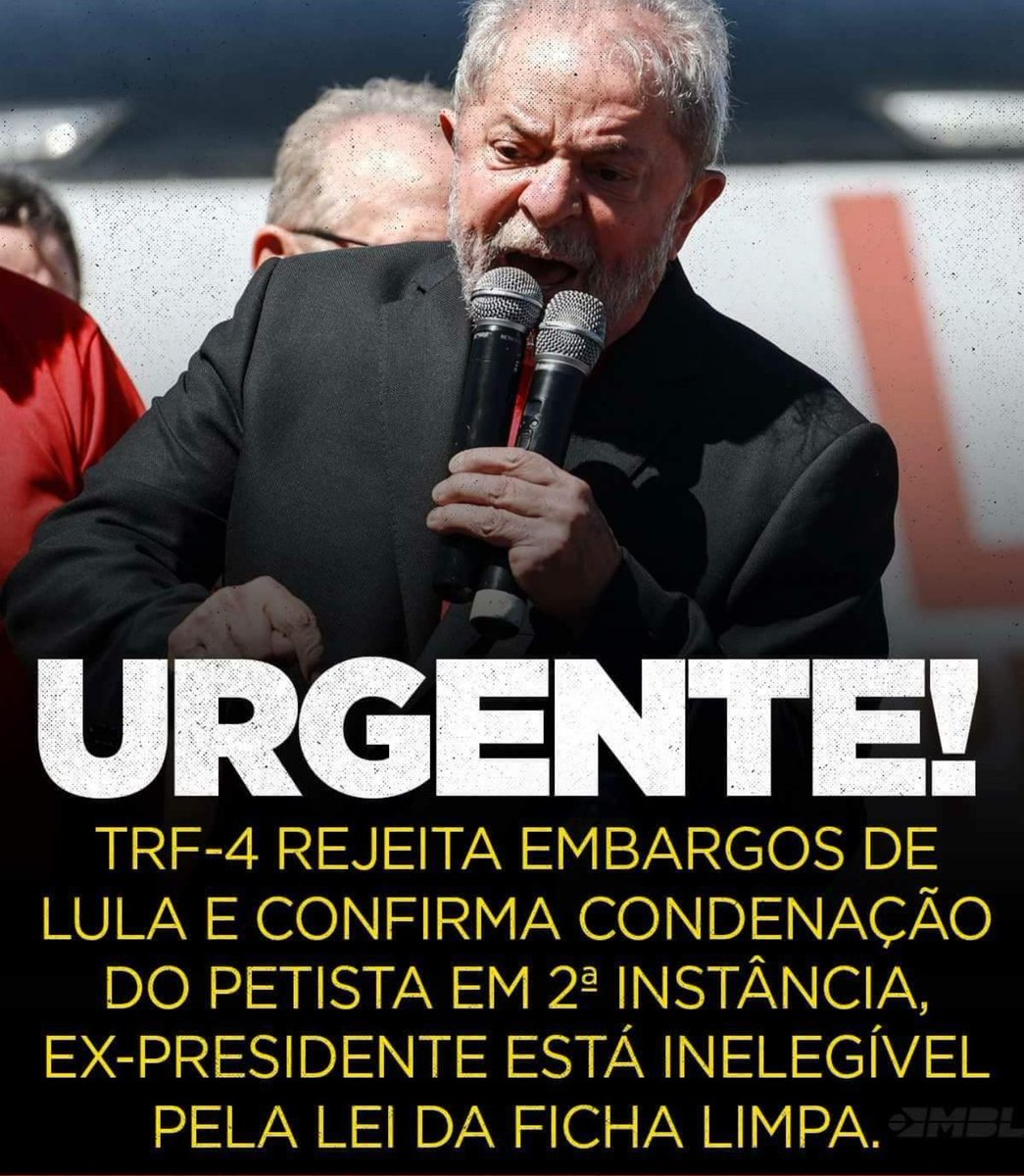 cumunismo's tweet photo. Já era...!

#LulaLivre #LulaNaCadeiaJa #LulaPeloSul #LulaPeloSul #LulaPreso #LulaPorSC https://t.co/gSKXl2jUWs