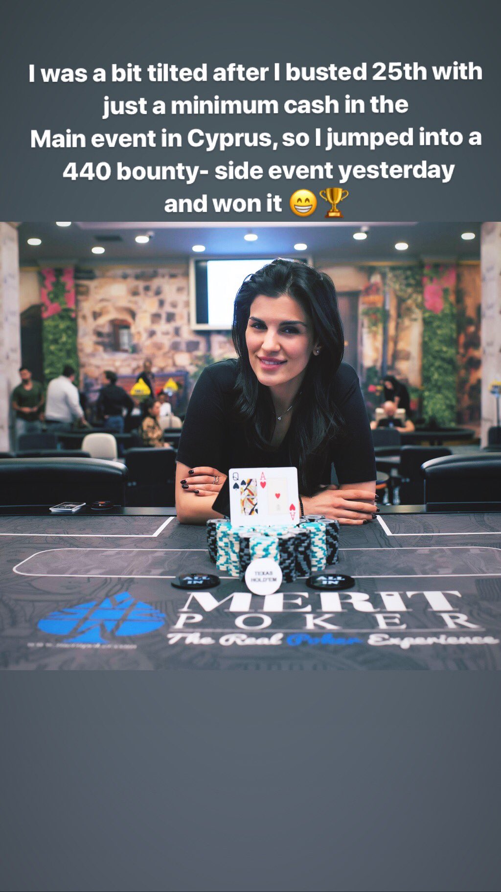 Small side event... But a win is a win, right 🤷🏻‍♀️😁 https://t.co/4JipD4OKmr