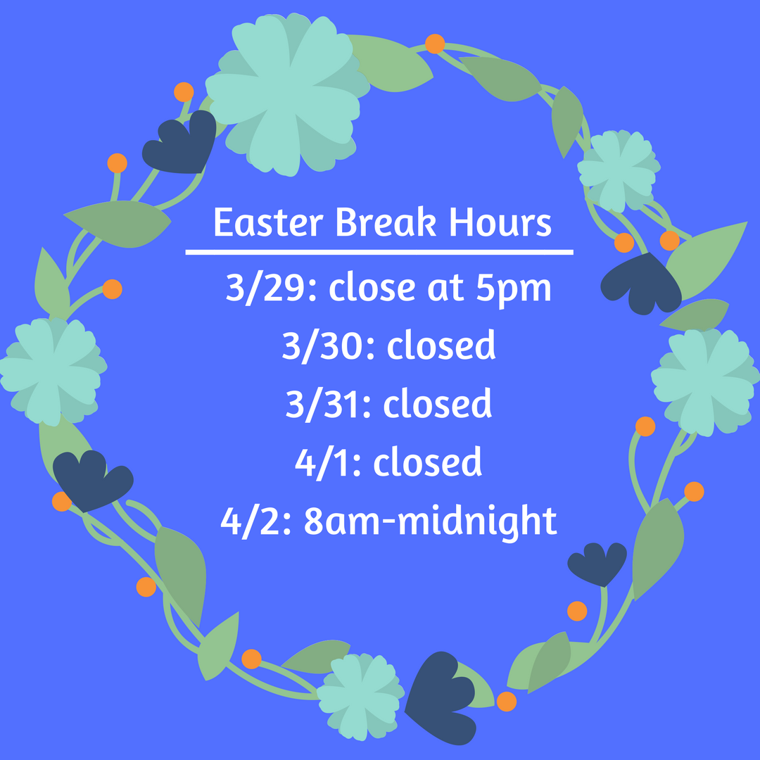 thomastredway's tweet photo. We have different hours this week, starting Thursday! Enjoy your Easter weekend, vikings! #tredwaylibrary #vikings #augie #easterbreak #differenthours https://t.co/rv7dpLcTSf