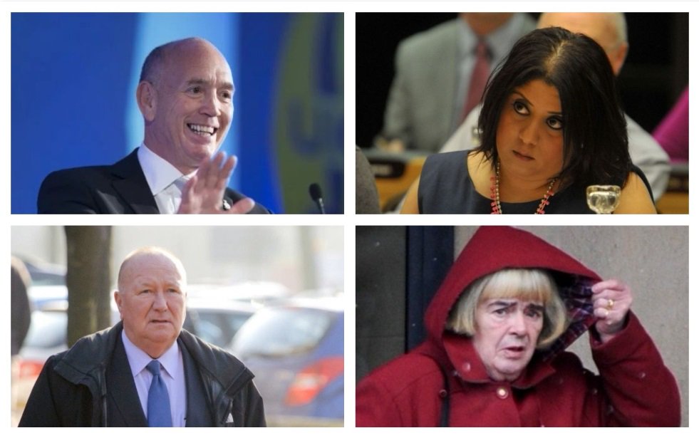 26.Former MP Bob Spink 6 Month Jail Suspended - Electoral FraudCoun Monika Juneja 14 Month Jail Suspended - ForgeryCoun George Ringrow 4 Month Jail Suspended - £32k Benefits FraudTreasurer Barbara Hare 2 Year Jail Suspended - £130k Fraud