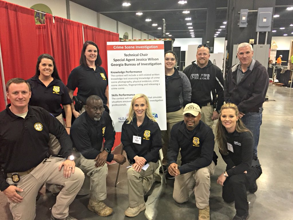 GBI_GA's tweet photo. On Friday, #GBI agents assisted with judging the Crime Scene portion of the State SkillsUSA Competition. 23 high school teams competed. Great job everyone! https://t.co/ZwzIjYdclW #givingback #service https://t.co/G3cu5cieJS
