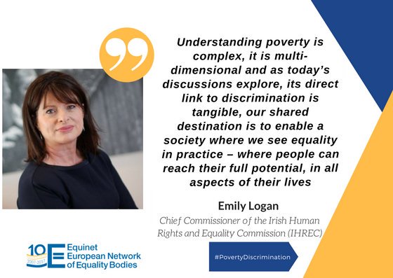 escrireland's tweet photo. On the 22nd March 2018, @equineteurope – the European Network of Equality Bodies and @_IHREC the Irish Human Rights and Equality Commission hosted the conference Poverty and discrimination: two sides of the same coin in Dublin. #PovertyDiscrimination https://t.co/vObnGV0bVX https://t.co/bYTWvTq0Ja