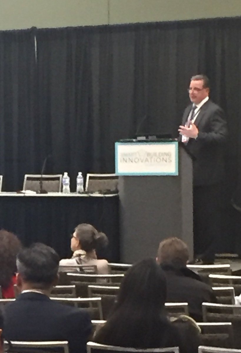 KONE's Brad Fleming addresses facility managers and building owners on smart buildings and tenant experience @nfmt_conference #SmartBuildings #NFMT18