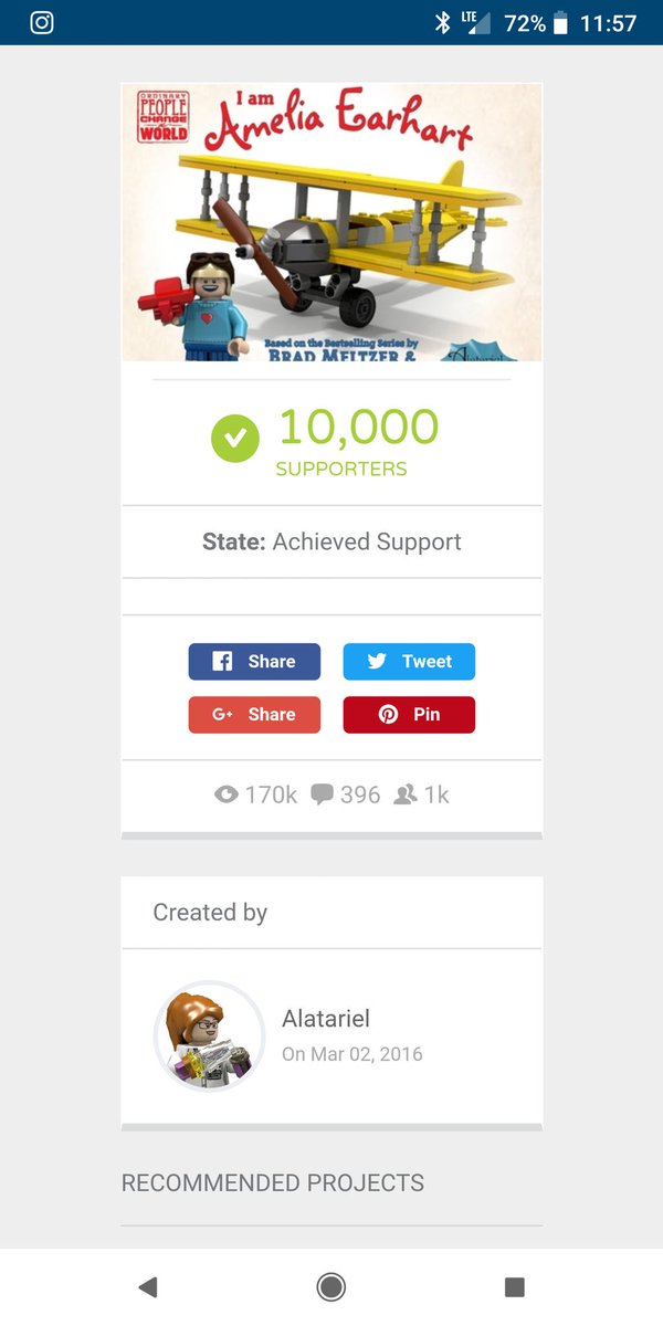 chasingearhart's tweet photo. We did it. @bradmeltzer this is happening. And it's because #weareameliaearhart A HUGE thank you to everyone that voted to give our kids a chance to soar with Amelia! https://t.co/8eO6Ke0V2p
