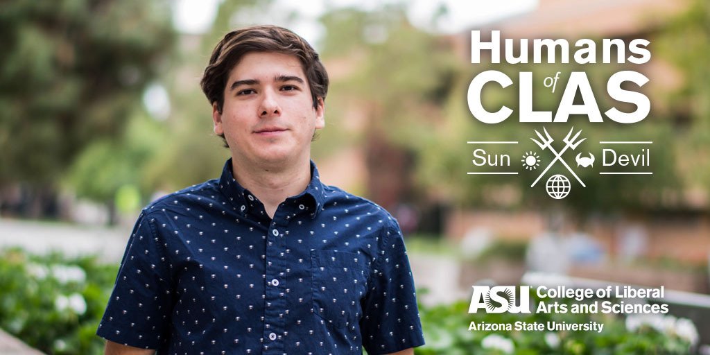 ASUTheCollege's tweet photo. “As someone who is interested in space and NASA, it seemed like @ASU was always in the news being involved in space missions. I chose ASU because it would give me the best opportunity to work with NASA." - Jonathan in @SESEASU #HumansofCLAS #ASU https://t.co/zICNYeXX1g