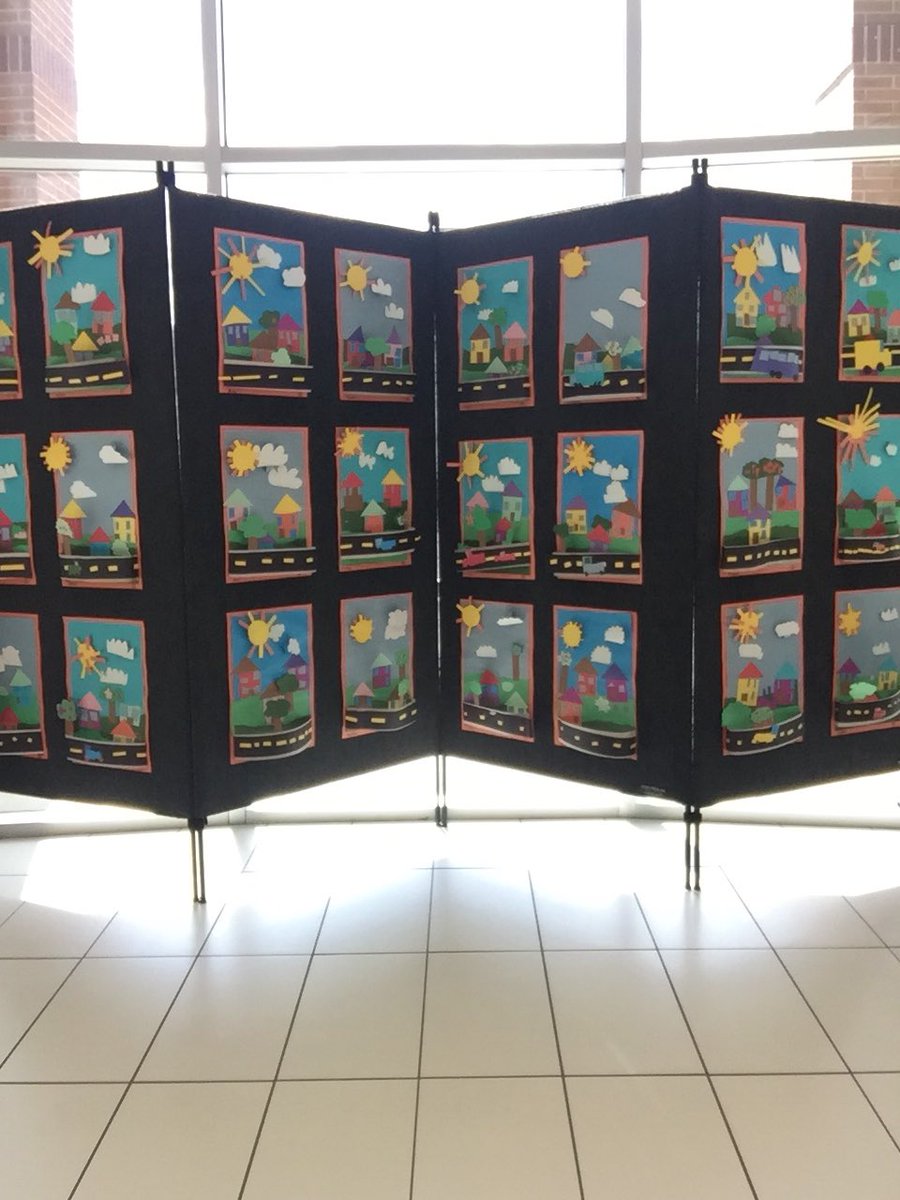 These kinder projects just make me happy 😊 ❤️🏡 #kinderart #popupart #allofuswillcreate <a href="/MahaffeyKISD/">Mahaffey Elementary</a>