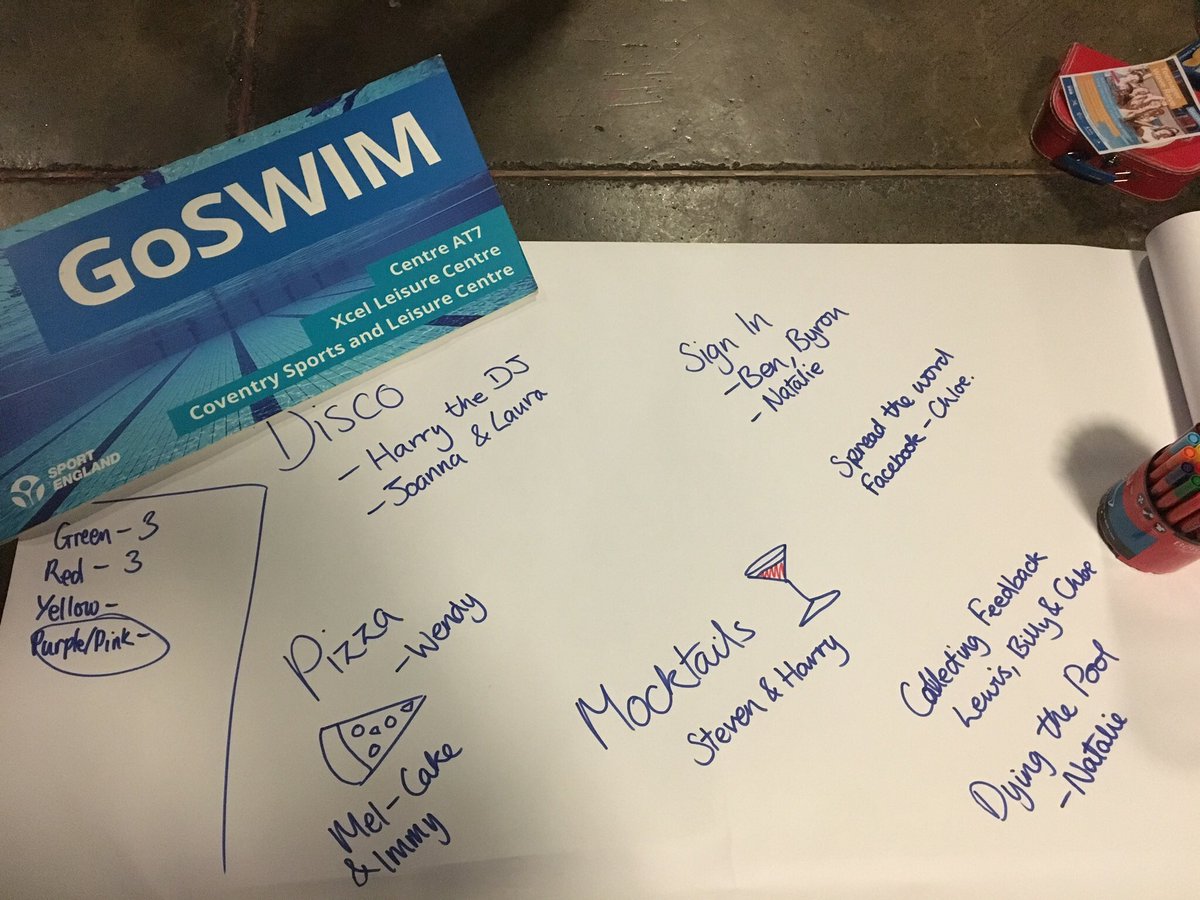 NatalieBWCSF's tweet photo. Another great evening teaming up with @TeenvinePlus to create our next Go Swim idea - Teenage Wave Rave! 🐠🐙🦀🐬 #GoSwim https://t.co/oS1ShOvVCB