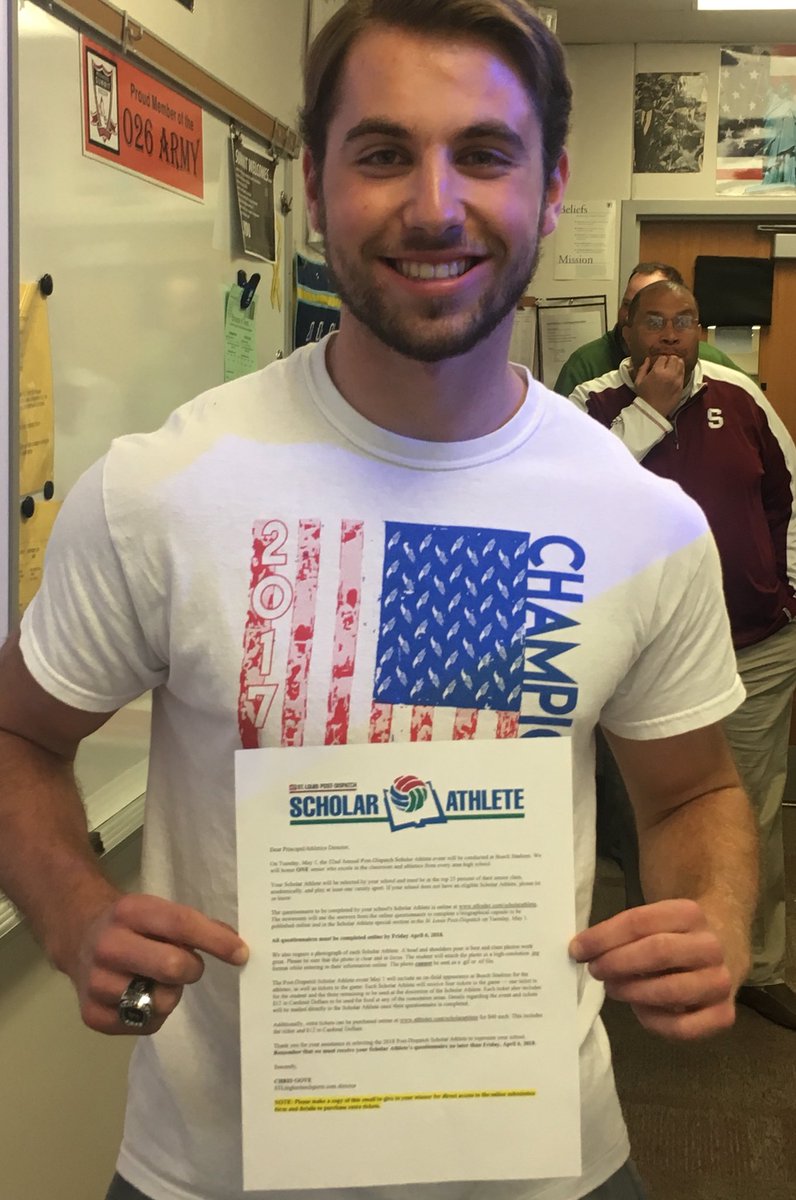 RSHSsports's tweet photo. Congrats to Matthew Kogut (Soccer, Track &amp; Field) as Rockwood Summit’s 2018 Post Dispatch Scholar Athlete. https://t.co/9eAfmjEPSs