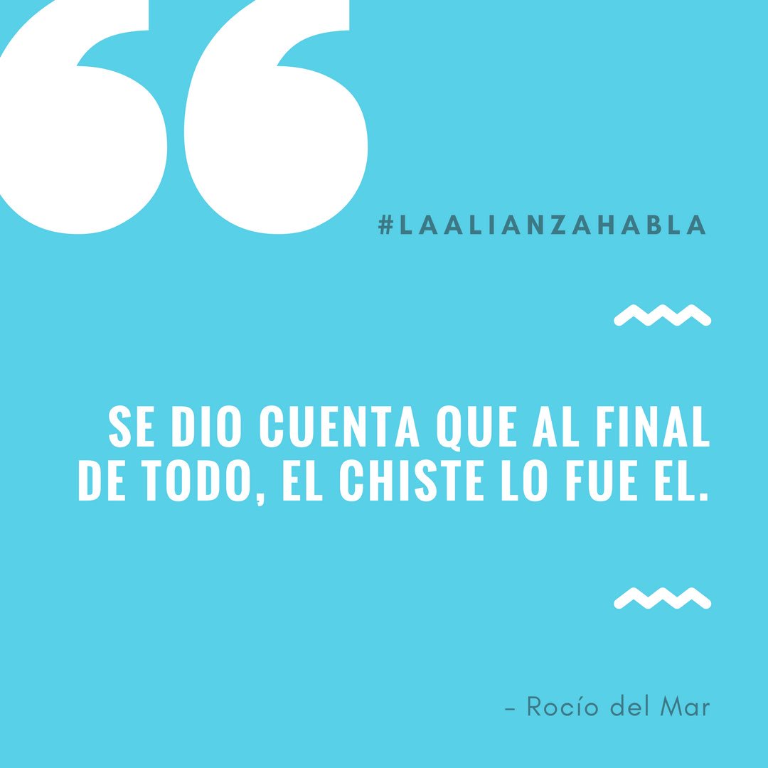 AlianzaRev's tweet photo. Rocío del Mar, única microcuentista en publicar en Lámparas. #LaAlianzaHabla https://t.co/ikTVlz0lVc