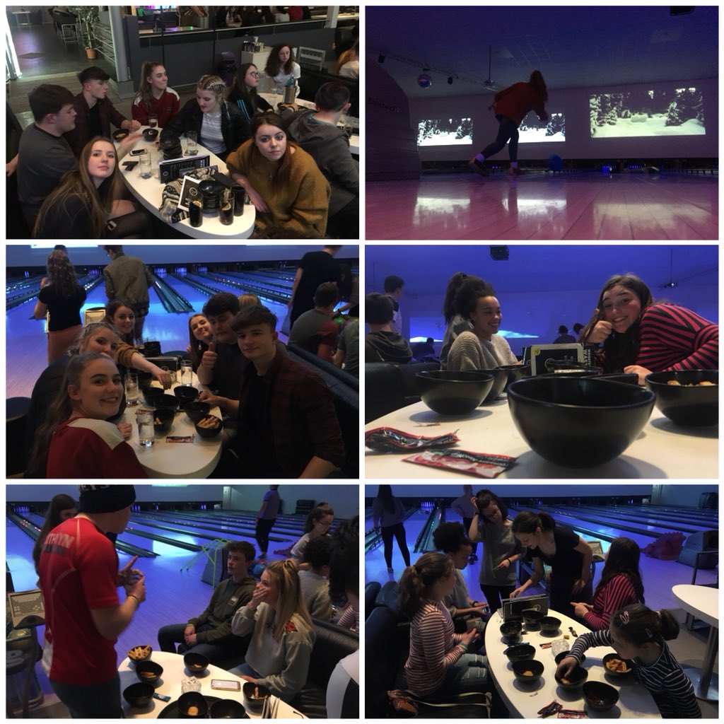After a very successful concert in Sankt Severus, time to relax and unwind... bowling, nuggets and chips. Great Teamwork tonight! #LlanCollGermany2018