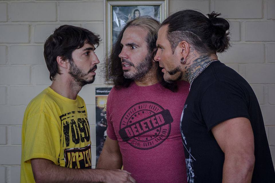 ImperioLucha's tweet photo. Hace un año la Nueva Orden Hispana de #Alcold y #Axl #NOH debutó en #IMPERIOLucha, enfrentándose a @ReyFenixMx  &amp; @PENTAELZEROM  #LuchaBrothers y a @MATTHARDYBRAND  &amp; @JEFFHARDYBRAND  #BrokenHardys, quienes se llevaron la victoria en el histórico #PerúDelitionEdition https://t.co/VoedW4eHKN