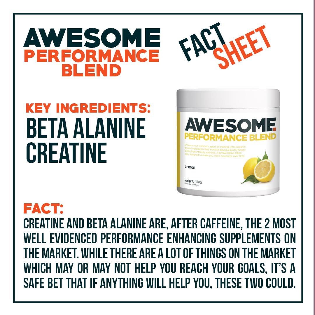 Do you use creatine and beta alanine to improve your performance in the gym? It can help #science #FuelledByAwesome