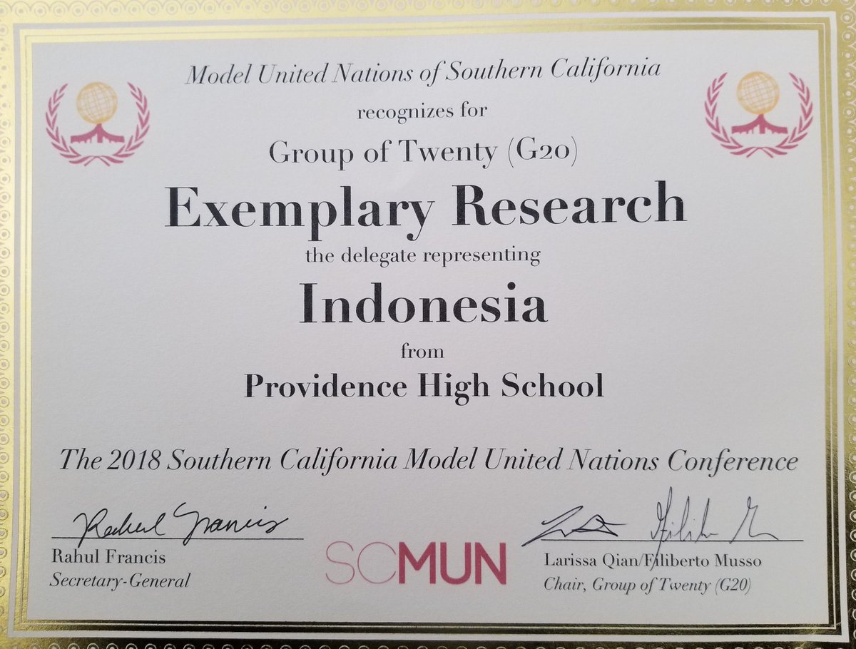 DennisRBullock1's tweet photo. @PHSburbank Successful first foray back into the world of MUN for @PHSburbank - Students Jack S. and Max Ch. earned a prestigious recognition for their pre-conference research & prep. Congrats to them and the whole team! Great weekend! #GoPioneers #phsburbank #phssocialstudies #SCMUN https://t.co/9okJQPD9Pi