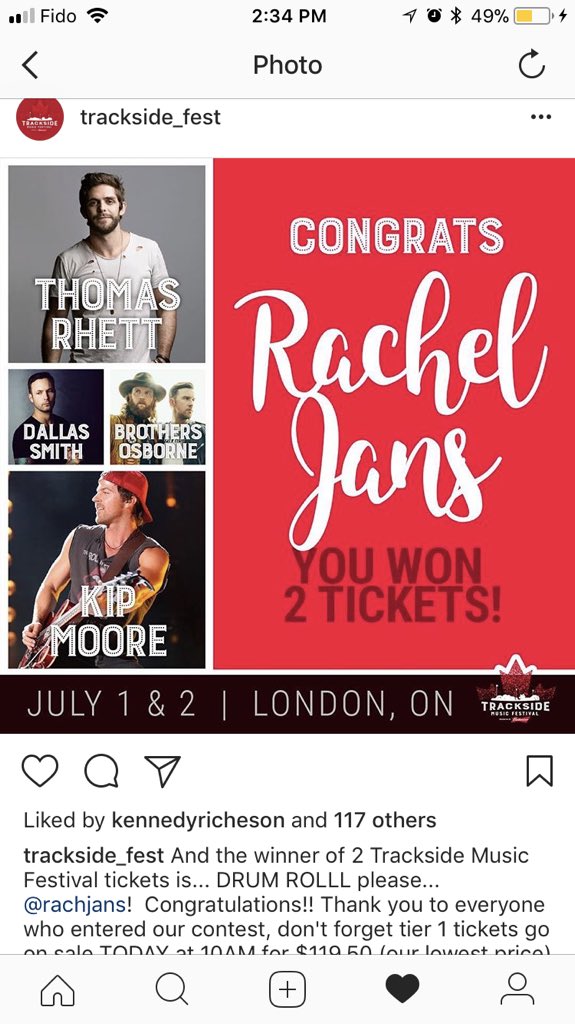 _samcathcart's tweet photo. I find it kinda fishy that the same girl won two years in a row in a “randomly selected” contest🤔 @Trackside_Fest #Rigged https://t.co/xMd1C8aNbK