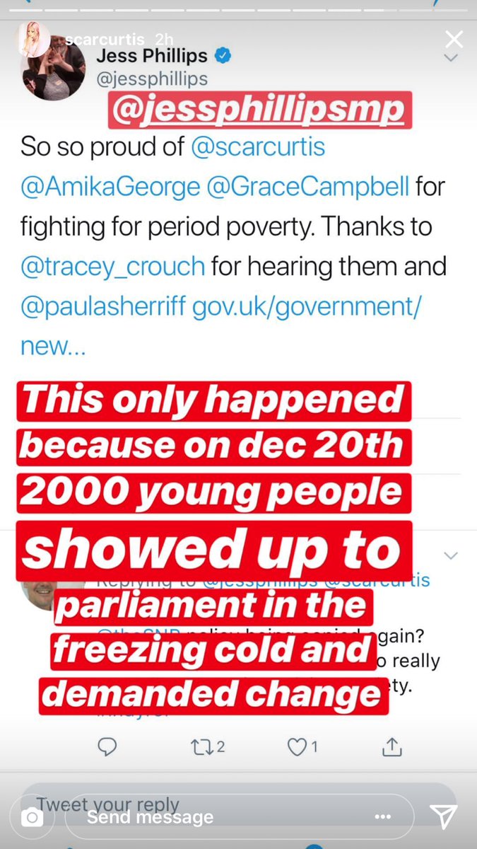 Today the government announced they are working to end period poverty. Aiming towards free sanitary products for girls on free school meals.  Am insanely proud of <a href="/pinkprotest/">The Pink Protest</a> for Their brave part in this excellent story.