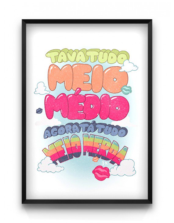 Eu chamo essa arte de 2016, segunda-feira, ou a história da minha vida.

Se não tiver achado a estampa meio médio, só acessar bit.ly/2uhL1dm o/ #lojadoporta