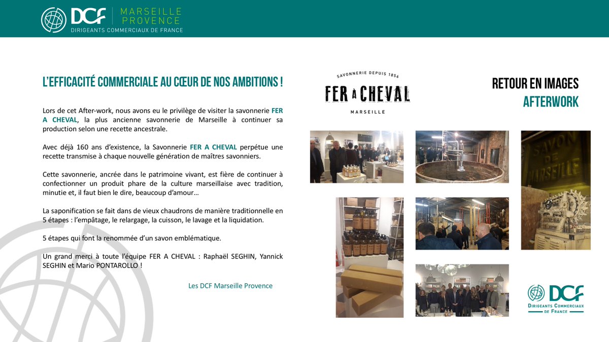 DCFMarseille's tweet photo. Retour en images sur notre afterwork au sein de la @SavonnerieFAC .
Une expérience unique dans la plus ancienne savonnerie de Marseille qui travaille encore selon une recette ancestrale.
#DCF #IntelligenceCommerciale
@FederationDCF https://t.co/qchDRWigpP