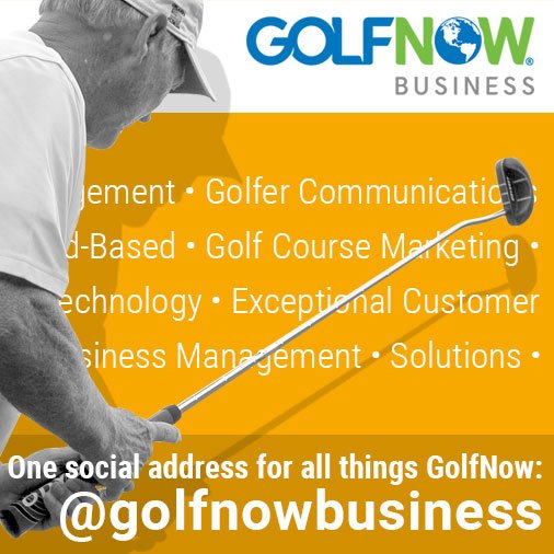 Make sure to follow @GolfNowBusiness for all things GolfNow