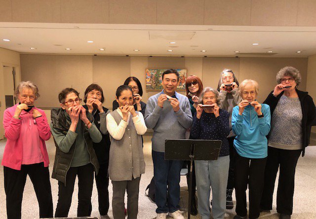 HAFOP's tweet photo. Our Health Advocates Advanced Harmonica Series continues to attract players at our Friday afternoon classes at Madison Avenue Presbyterian Church with virtuoso teacher Jiayi He. https://t.co/VSNHckCxsn