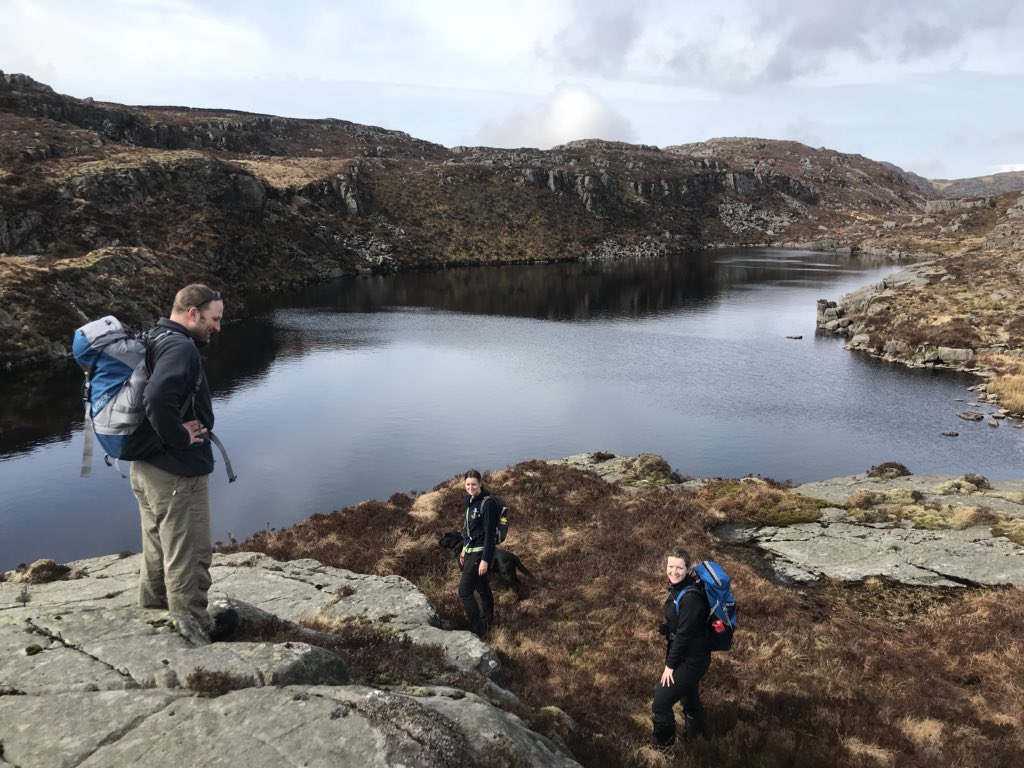 WellyDofE's tweet photo. Staff taking the shortcut over the hill to find the groups on the other side. https://t.co/cO7YQpIdvK