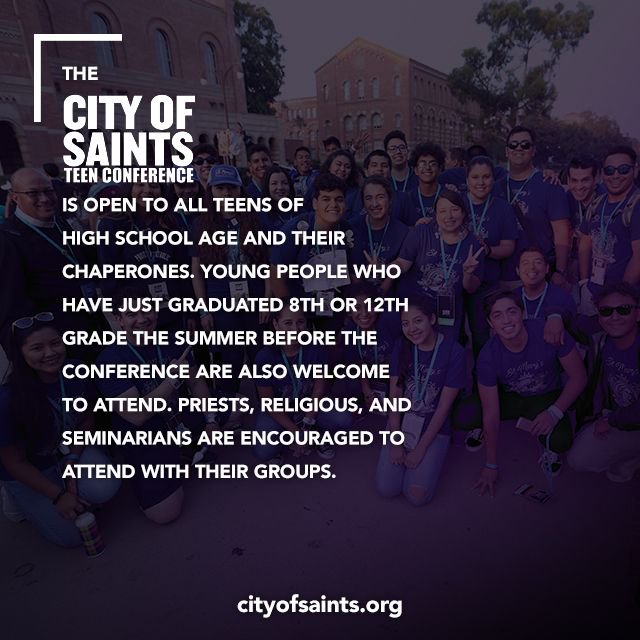 cityofsaintsla's tweet image. Wondering who can attend #CityofSaints? #FAQMonday