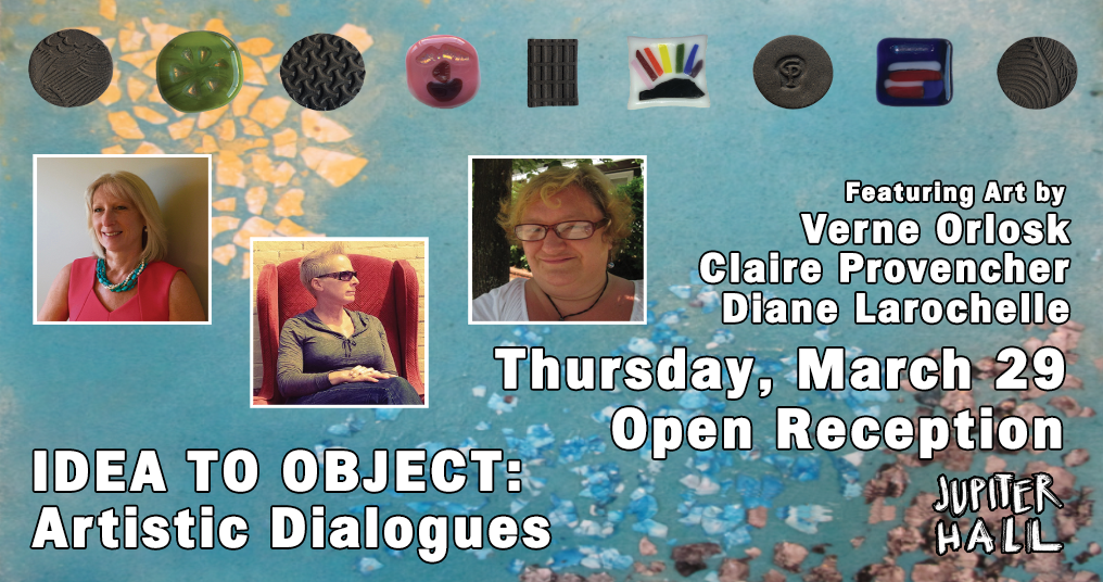JupiterHallNH's tweet photo. Join us this Thursday, March 29th at Jupiter Hall to celebrate Open Reception Idea to Object: Artistic Dialogues - View tokens created at @WelcomingMHT Conversation Café w/ music &amp; treats!
https://t.co/JfT8tWlUuN

#luvMHT #Community #Clay #FusedGlass #Art #Storytelling #NHArts https://t.co/DRXaoJAW0a