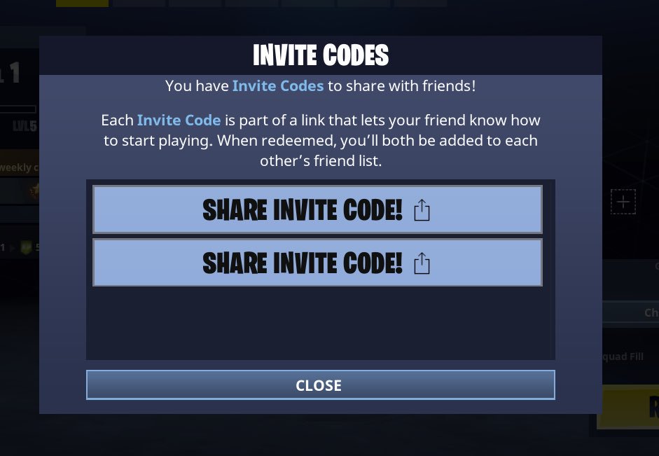 lilezmc2's tweet photo. Selling 2 fortnite invite codes. Contact for more information.
You're invited to join the Fortnite Invite Event on iOS. Visit this link to start playing! https://t.co/WnnXZTiqok