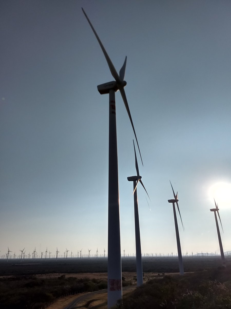 ACCIONA's tweet photo. Los aerogeneradores de la imagen, del complejo eólico #OaxacaPE, generan energía limpia para unos 700.000 hogares de México. ¡Gracias por la foto, Víctor Aceves! #EnergyGramers https://t.co/OIjLExi4hX https://t.co/wgfxivoIDa
