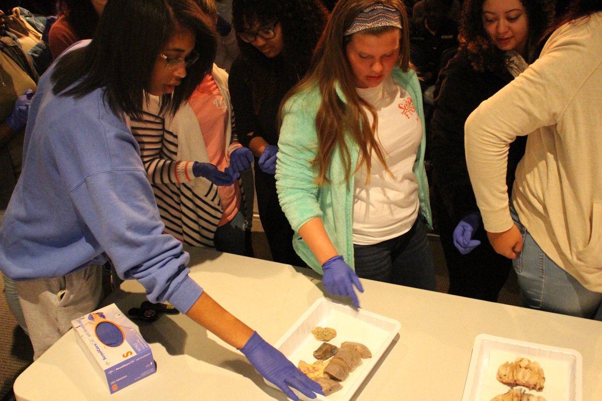 BSHSacademies's tweet photo. Thank you @BaptistHealth for providing specimens for our MED Talk this morning! Heather McMillin guided Medical Academy students (current and future) as they stepped into the role of being a pathologist. #defendingstation #ThatMedLife https://t.co/vn3ne8VV7Q