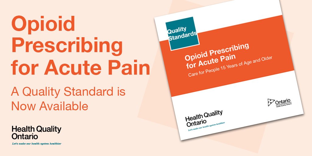 Download the recommendations for the adoption of an #HQOStandards on prescribing #opioids to people suffering from acute pain: bit.ly/2uMuREv