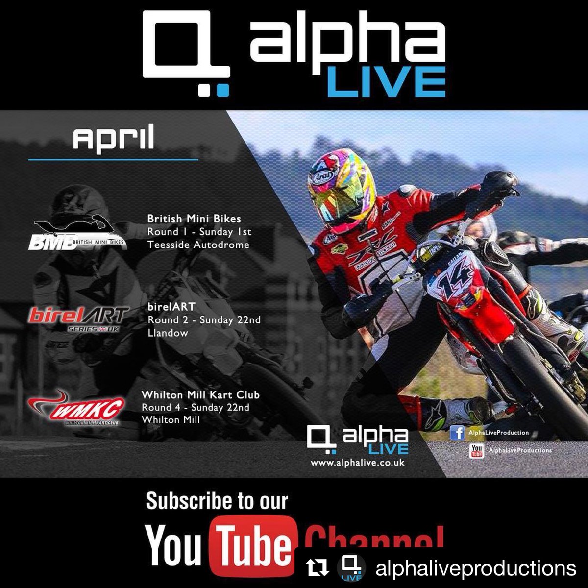 whiltonmill's tweet photo. We were gutted @AlphaTimingUK couldn’t join us for rd 3 of the #WMKC but don’t worry they are back with us in April for rd 4. Please make sure you subscribe to their #youtube channel or like them/us on Facebook so you don’t miss out on any of the live action #whiltonmill https://t.co/ndyzYGAVwO