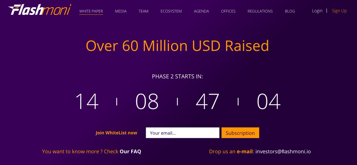 ⚡️Check our new website : flashmoni.io ⚡️
🚀 Discover our team and our services 🚀
#FinancialInclusion #Blockchain #ICO