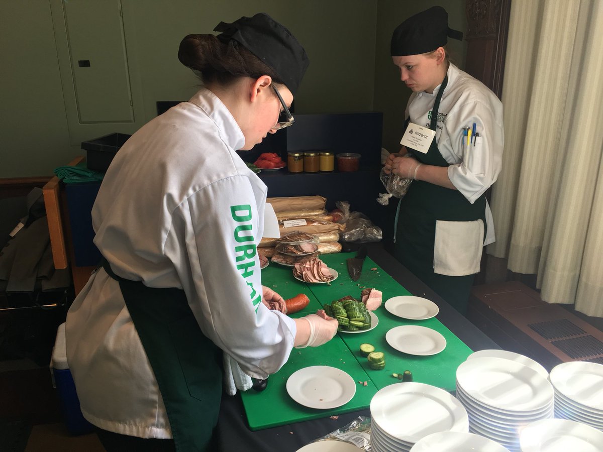 tvanwiseman's tweet photo. #Culinary and #Hospitality students from @durhamcollege #DC_CFF getting ready for “College’s Day” at Queen’s Park! https://t.co/5RBS9Nn49X