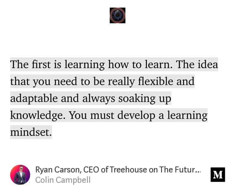 “This article is SO GOOD! Ryan Carson’s position on Education has been a huge influence on our program! #phoenix #educateAZ Ryan Carson, CEO of Treehouse on The Future of Online, Affordable, Effective, and Accessible…” — <a href="/lifeofthought/">Colin Campbell ✪</a> medium.com/lifeofthought/…
