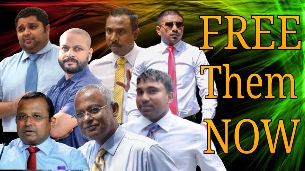 VelidhooAdu's tweet photo. Jalugai raheenu kohfaivaa hurihaa MP thah mihaarun mihaarah dhookohlaa #Huttuvaa #FreeMPIbuSolih #FreeMpMahloof #FreeMpFarisMaumoon #FreeMpRiyaz #FreeMpSinan #FreeMpAzim #FreeMpIlham https://t.co/b6O6o0LH8Q