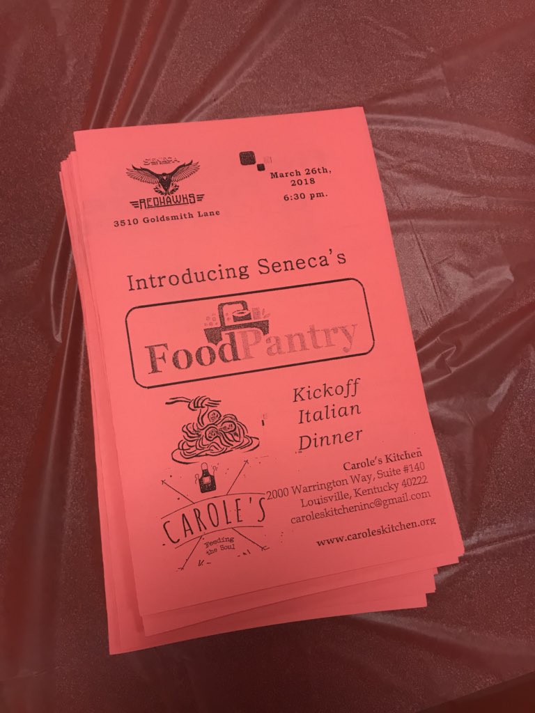 JCPSHighEA_AofL's tweet image. .@Seneca_High hosted our Food Pantry KickOff Italian Dinner! Thanks to Carole’s Kitchen, @Sysco, &amp;amp; the @redhawk_rangers for your support! #mission #systemofsupport