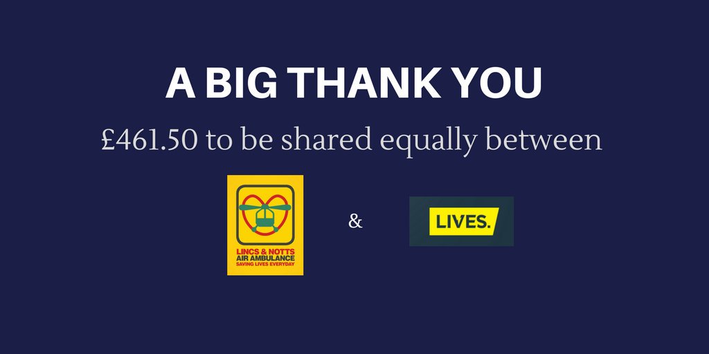 999Fundraiser's tweet photo. Thank you all for your recent support. Our event raised a good amount for @LNAACT and @liveshq 
#LincsConnect https://t.co/IWvXJrVaoG